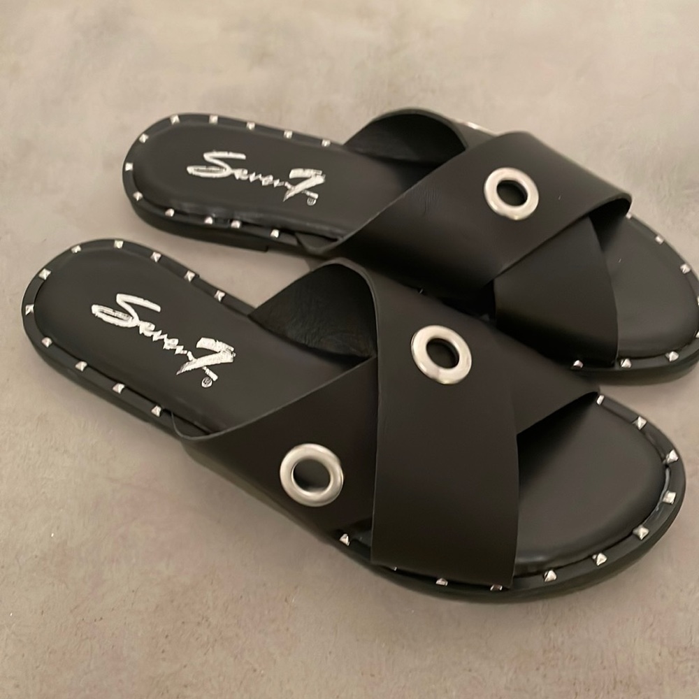 7 For All Mankind Lucca Sandals - 8